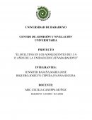 EL BULLYING EN LOS ADOLESCENTES DE 13 A 15 AÑOS DE LA UNIDAD EDUCATIVABABAHOYO
