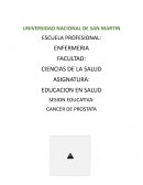 Sesion educativa de cancer de prostata