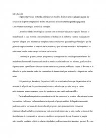 Aprendizaje Basado en Proyectos (ABP). Página 1