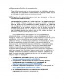 Su propia definición de competencia