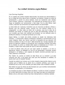 La Verdad Artística Según Balzac