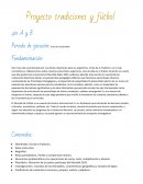 Proyecto tradiciones y fútbol