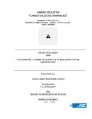 ANÁLISIS DEL CAMBIO CLIMÁTICO Y SU RELACIÓN CON EL SER HUMANO