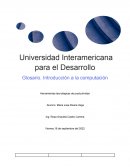 Glosario. Introducción a la computación