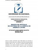 Ensayo bases socio culturales