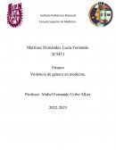 Violencia de genero en medicina
