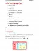 Los números reales. Matemáticas aplicadas a las ciencias sociales