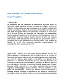 LAS POLITICAS PUBLICAS: EL SISTEMA POLITICO EN ACCION