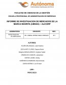 INFORME DE INVESTIGACION DE MERCADOS DE LA MARCA NEGRITA (UMSHA) – ALICORP