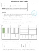 Prueba de matemática fracciones (5°)