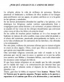 ¿Por qué andar en el camino de Dios?