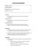 Secuencia de matematicas
