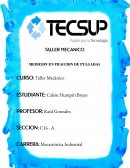 TALLER MECANICO MEDICION EN FRACCION DE PULGADAS