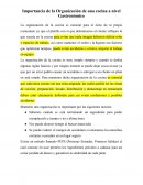 Importancia de la Organización de una cocina a nivel Gastronómico