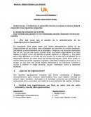 DISEÑO ORGANIZACIONAL EVALUACION