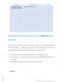 Actividad Abierta 1: Caso Pescas, S.A. Objetivos de la actividad