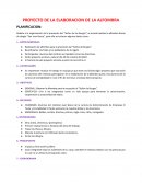 PROYECTO DE LA ELABORACION DE LA ALFOMBRA