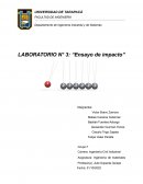LABORATORIO N° 3: “Ensayo de impacto”
