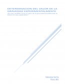 Determincacion del valor de la gravedad