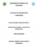 SISTEMA Y PROCESO ARQUITECTURA