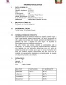 Informe psicológico de inteligencia