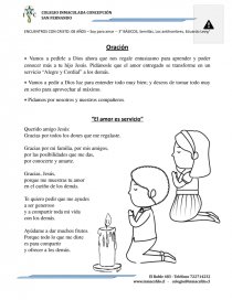 ENCUENTROS CON CRISTO: 08 AÑOS – Soy para amar. Página 1