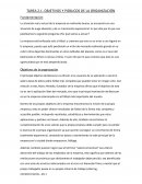 OBJETIVOS Y PÚBLICOS DE LA ORGANIZACIÓN