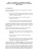 LA EMPRESA Y SUS DIFERENTES FORMAS JURÍDICAS: SOCIEDADES PERSONALISTAS Y SOCIEDADES MERCANTILES