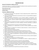 Descripción del cargo Director de Producción, Calidad y Servicios