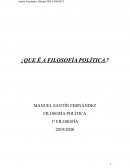 ¿Que é a filosofía política?