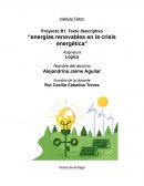 Energías renovables en la crisis energética