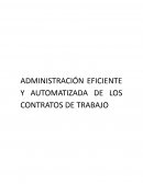 Administración eficiente y automatizada de los contratos de trabajo