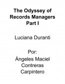 The Odyssey of Records Managers Part I