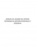 MANUAL DE USUARIO DEL SISTEMA INTEGRADO DE GESTIÓN ESTRATEGICA Y OPERATIVA