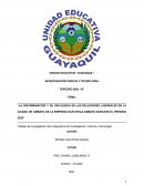 LA DISCRIMINACIÓN Y SU INFLUENCIA EN LAS RELACIONES LABORALES EN LA CIUDAD DE AMBATO DE LA EMPRESA ELÉCTRICA AMBATO DURANTE EL PERIODO 2020