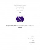 El principio de legalidad penal y las distintas normativas legales que la contienen