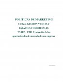 Evaluación de las oportunidades de mercado de una empresa