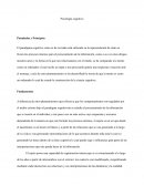 Psicología cognitiva . Postulados y Principios