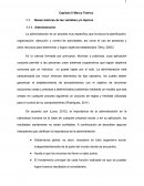 Bases teóricas de las variables y/o tópicos. Proceso Administrativo