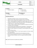 FUNCIONES DE JEFATURA DE LOGISTICA Y JEFATURA DE ALMACEN