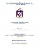 Informe de la primera jornada de practica en la escuela “Prof. Edmundo Gámez Orozco”