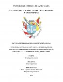 STRATEGIAS DE COMUNICACIÓN PARA LA SENSIBILIZACIÓN DE ESTUDIANTES SOBRE LAS ENFERMEDADES DE TRANSMISIÓN SEXUAL EMPLEADAS EN LA UNIVERSIDAD CATÓLICA SANTA MARÍA