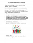 EL PROBLEMA FUNDAMENTAL DE LA SOCIOLOGIA