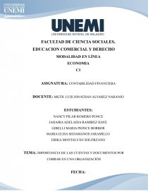 IMPORTANCIA DE LAS CUENTAS Y DOCUMENTOS POR COBRAR EN UNA ORGANIZACIÓN. Página 1