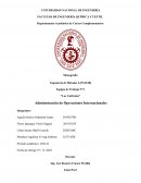 Administración de Operaciones internacionales