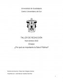 La Importancia de la Salud Pública