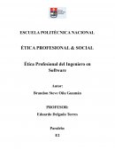 Ética Profesional del Ingeniero en Software