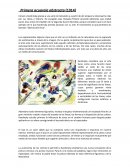 Arte Primera acuarela abstracta (1914)