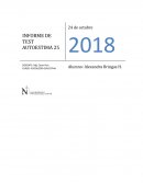 INFORME DE TEST AUTOESTIMA 25