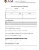 FORMULARIO DE TUTORIA PARA LOS ALUMNOS